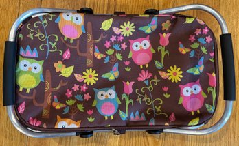Insulated Collapsable Cooler With Owl Design