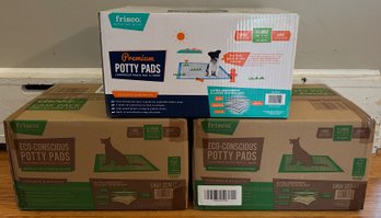 3 New 40pc Frisco Boxes Of Dog Pee Pads