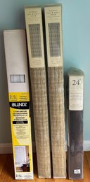 4pc Blinds - 3 Pier One, 1 Basic Blindz