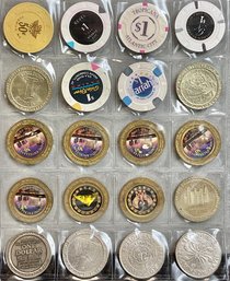 #1 - 20pc Obsolete Casino Chips