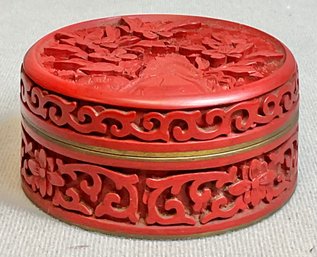 Vintage Chinese Cinnabar Lacquer Box