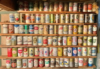 Wall Full Vintage Beer Cans