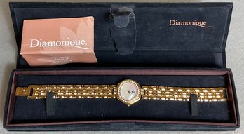 Diamonique Ladies Watch - Mother Of Pearl Face