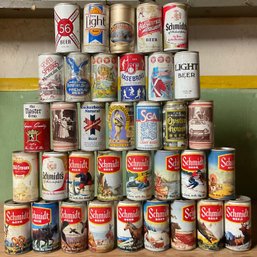 Vintage Beer Cans - Green Tote