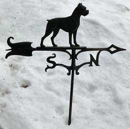 Vintage Aluminum Boxer Weathervane