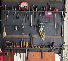 Wall Assorted Tools Garage