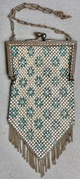 Art Deco Mandalian Enamel Mesh Purse