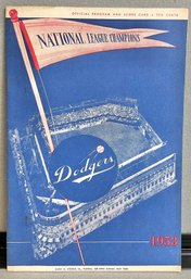 1953 Brooklyn Dodgers Program & Score Card