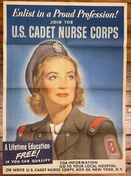 Original WW2 - U.S. Cadet Nurse Corps - Poster