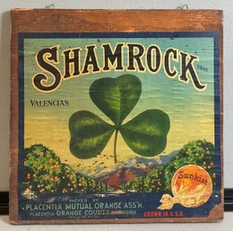 Vintage Sunkist Shamrock Brand Crate Label