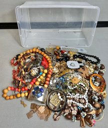 Small Container Mixed Costume Jewelry