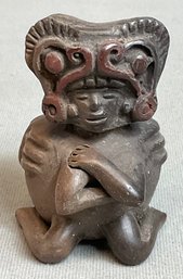 Vintage Aztec/ Mayan Pottery Bud Vase