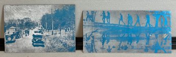 2 Vintage Photoengraver Plates