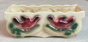 Vintage Brush McCoy Red Bid Planter