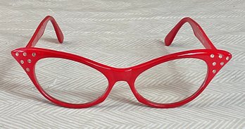 Vintage Red Cat Eye Glasses