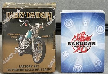 2 Sealed Card Sets - Harley Davidson Series 2 & Bakugan