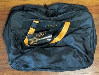 A. Saks Expandable Titanium 5.0 Soft Carry On Bag - Black/ Yellow - New