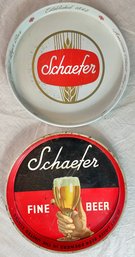 2 Vintage Schaefer Beer Trays