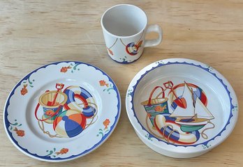 3pc Childs Tiffany & Co - Tiffany Seashore Set