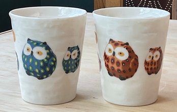 2 Owl Mugs/Cups