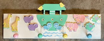 Wood Noahs Ark Childs Coat Rack
