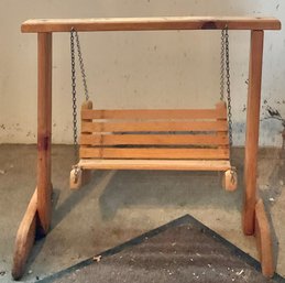 Wood Doll Swing
