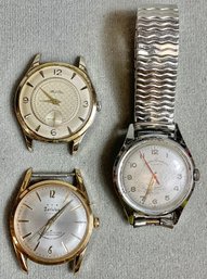 3 Vintage Mens Mechanical Watches