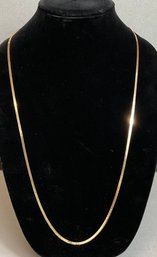 Vintage Gold Tone Monet Herringbone Necklace