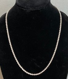 Sterling Rope Chain Necklace