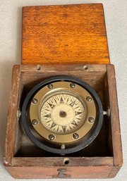 Antique Dirigo Ships Compass - E. M. Sherman Seattle Wash.