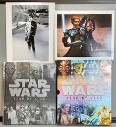 Star Wars Year By Year Visual Chronicles Book W/ 2 Prints