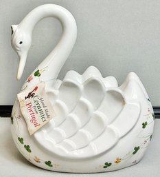 Portugal Handmade Ceramic Swan Planter