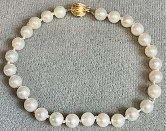 Pearl Bracelet 14k Gold Clasp