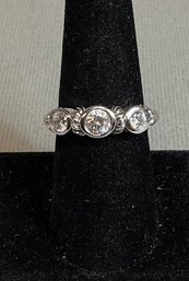 Designer Judith Ripka Sterling Ring