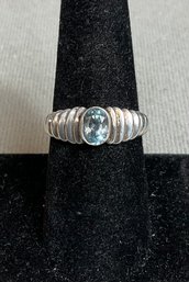 Sterling Silver Topaz Ring