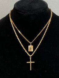 Gold Plated Stainless Steel Religious Necklaces