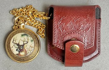 Franklin Mint National Fish & Wildlife Foundation Pocket Watch