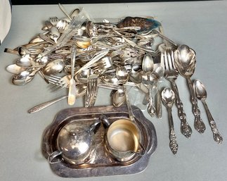 Approximately 8lbs Silver Plate Flatware