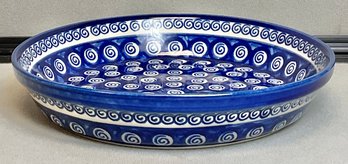Boleslawiec Hand Made Poland Pottery Bowl - Pie/Quiche Dish