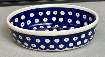 Boleslawiec Hand Made Poland Pottery Bowl - Oval Au Gratin Dish