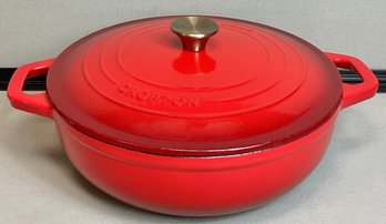 Crofton Red Enamel Cast Iron Braiser