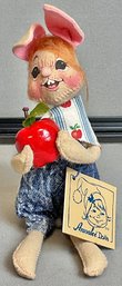 Annalee Country Boy Bunny W/ Apple