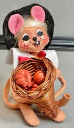 Annalee Pilgrim Mouse W/ Cornucopia