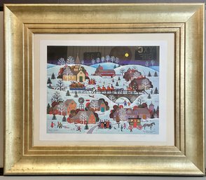 Wooster Scott Jingle Bells & Carolers - Limited Edition Hand Signed And Numbered Lithograph