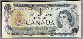 1973 Canadian One Dollar Bank Note