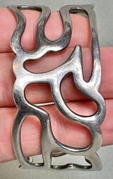 Sterling Silver Openwork Cuff Bracelet