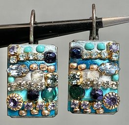 Designer Michal Golan Earrings - Blue