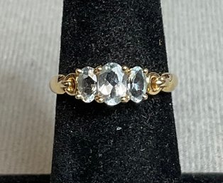14k Aquamarine Ring