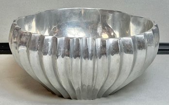Mid Century Dansk Aluminum Ribbed Three Lobed Bowl