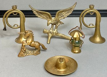 6pc Solid Brass Decorations